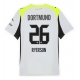 Tanie Strój piłkarski Borussia Dortmund Julian Ryerson #26 Koszulka Wyjazdowej 2025-26 Krótkie Rękawy Tanie Strój piłkarski Borussia Dortmund Julian Ryerson #26 Koszulka Wyjazdowej 2025-26 Krótkie Rękawy